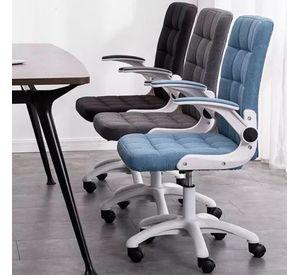 Silla De Oficina De Tela Altura Con Ajustable Y Ruedas