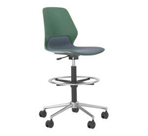 Silla Para Cajero Tendencia Home Staryo Color Verde Gris
