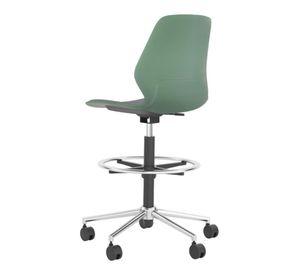 Silla Para Cajero Tendencia Home Staryo Color Verde Gris