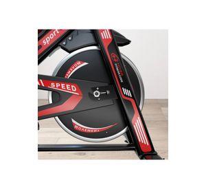 Bicicleta Estática Spinning Profesional 120 KG Rojo
