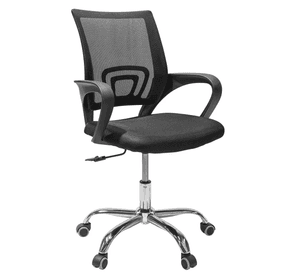 Silla De Oficina Ejecutiva Nueva York Ergonómica Respaldo Malla Negra Transpirable