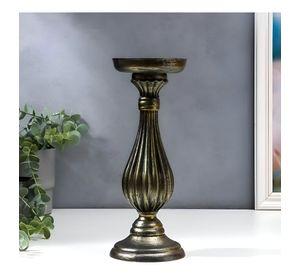 Candelabro Pilar Romano Pedestal Decorativo Negro 34cm Jhn