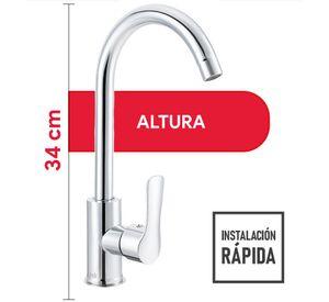 Llave Grifería Monomando Lavaplatos Vertical Alabama Pmb