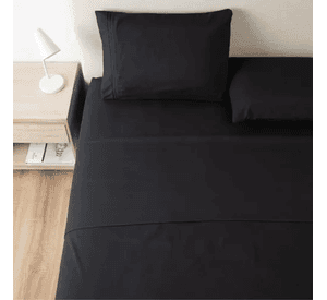 Sabana 1800 hotel ultra suave funda bordada 2 plazas color negro