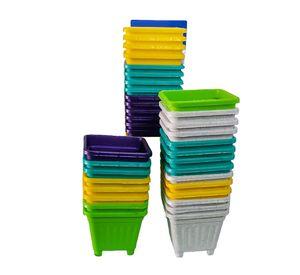 20 maceteros cuadrados 15 cm
