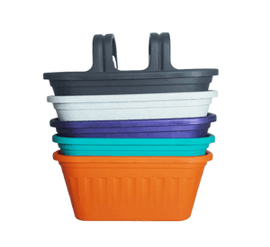 pack 5 macetero balcón doble 40 cm