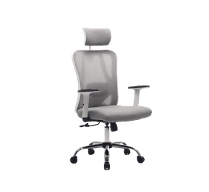 Silla De Oficina Ejecutiva Pro Con Apoya Brazos Ajustables Gris