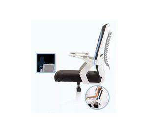 Silla de oficina ejecutiva ergonómica con respaldo de malla negra