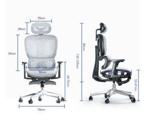 Silla Oficina Élite Ergonómica Soporte Lumbar Cervical Ajustable