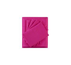 Juego Sábanas Poliéster Polar + 2 Fundas 2 PL Fucsia