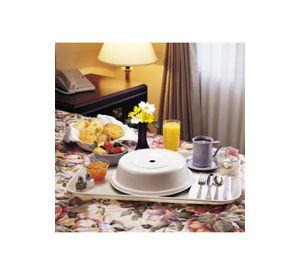CUBREPLATOS POLICARBONATO BEIGE 27.4 CM
