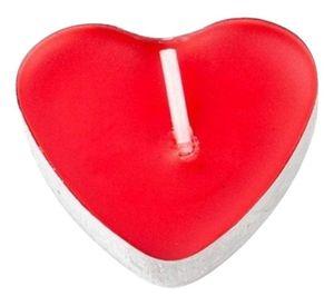 Set 7 Velas Forma Corazón Decoración Romántica Amor Jhn