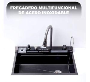 Lavaplatos Cascada Empotrado Acero Inoxidable