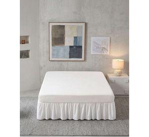 Faldón de Cama Estilo Moderno y Ajuste Perfecto KING 180X200 CM A07