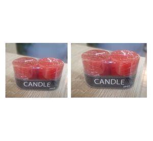 PACK DE 2 VELAS CIRIOS ROJOS DE 5 X 5