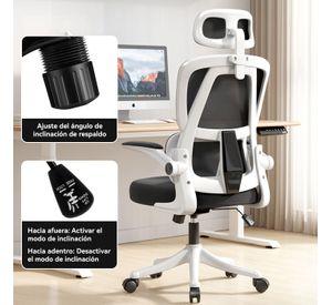 Silla Amia Ergonomica Silla De Escritorio Soporte Lumbar Elastico Oficina