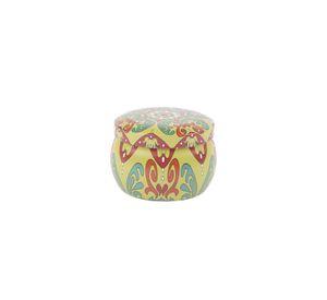 Vela Caja Metal Amarilla 5*7cm