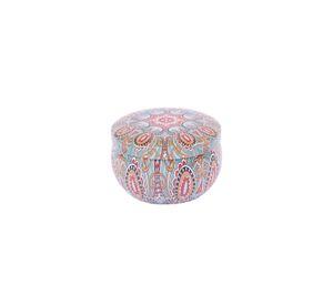 Vela Caja Metal Celeste 4*6cm
