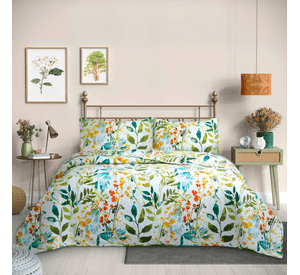 Cubrecama Quilt Reversible Estampado Queen Selv tico Flowers Collection Martin