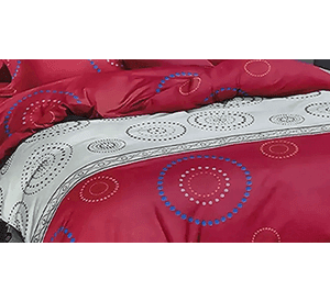 Sabana 800 hilos 2 plazas estilo americano color rojo