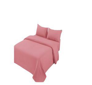 JUEGO DE SABANAS DE 500 HILOS SUPER-KING COLOR ROSA