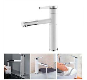 Llave Griferia Lavamanos Con Cuello Extensible Blanco Tap23