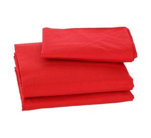 Sàbana Lisa 2 Plazas 144 Hilos Rojo