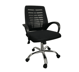 Silla Escritorio 091b Negra Unicas + Grandes + Reforz 150k