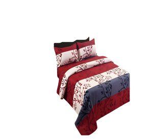 SET DE SABANAS 100% EXTRASUAVE 2 PLAZAS ROJO