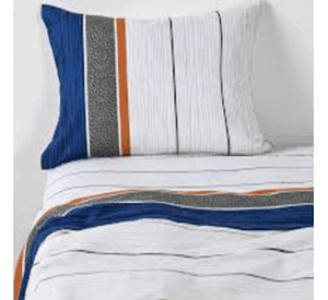 Sabanas super king Af Cannon 144 hilos diseño blue mist