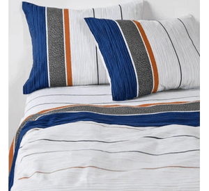 Sabanas super king Af Cannon 144 hilos diseño blue mist
