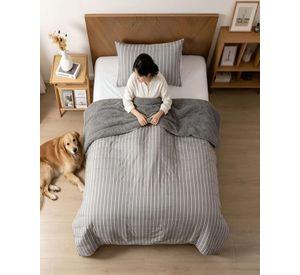 Plumon Quilt Plaza Y Media Con Sherpa Palma Cationic Suave m3