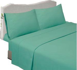 Sabanas lisas king - VERDE AGUA