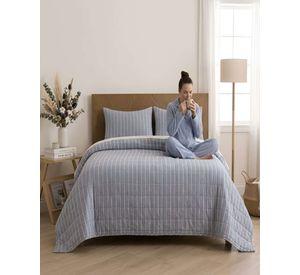 Quilt King Palma Cationic Con Sherpa Para Invierno m2