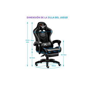 Silla Gamer Ergonómica Reclinable Con Reposapiés Videojuego Silla Gaming Computador Pc Profesional