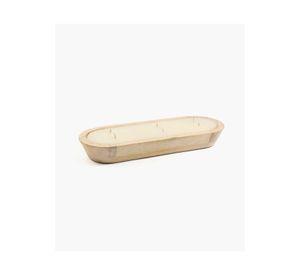 Vela Madera Larga Beige