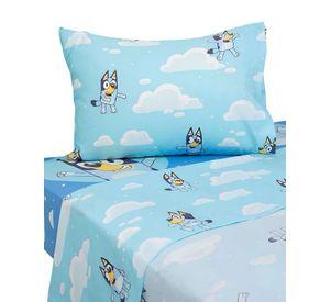 Sabanas infantil Bluey plaza y media Mashini