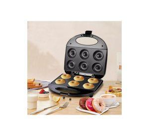 Máquina 6 Donuts Rosquillas Antiadherente Negro