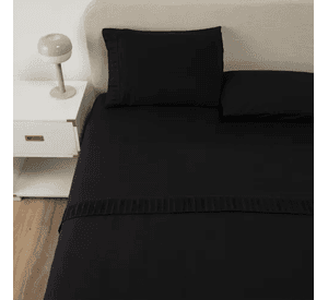 Sabanas casatua hotel funda almohada king color negro