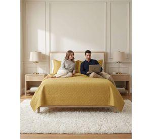 Cubrecama Quilt Verano King Suave Fresco Con Fundas Set f6