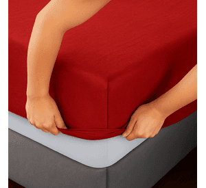 Juego de Sábanas King | 800 Hilos Lisas Deluxe Rojo