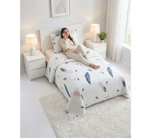 Cubrecama Quilt Verano Plaza Y Media Estampado Temática a14