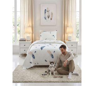 Cubrecama Quilt Verano Plaza Y Media Estampado Temática a14
