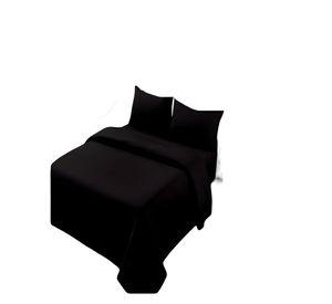 JUEGO DE SABANAS DE 500 HILOS SUPER-KING COLOR NEGRO