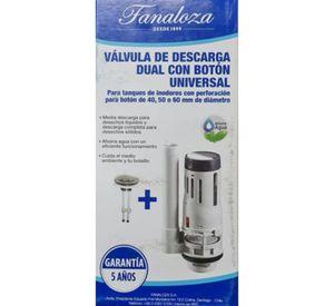 Valvula De Descarga Dual Con Boton Universal Wc Fanaloza