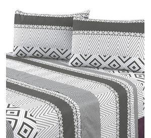 Juego de Sabanas 144 Hilos Illinois Grey King