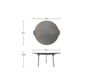 DISCO DE HIERRO CON PATAS 43CM BRIVA