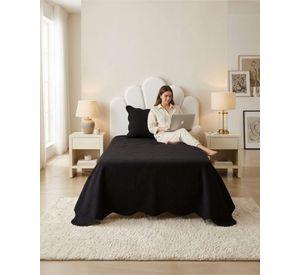 Cubrecama Quilt Verano Plaza y Media Delgado Texturizado Set Con Fundas a8