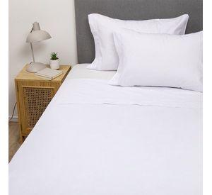 PACK 2 SABANAS ARTHOME BLANCA + CELESTE 1,5 PLAZAS