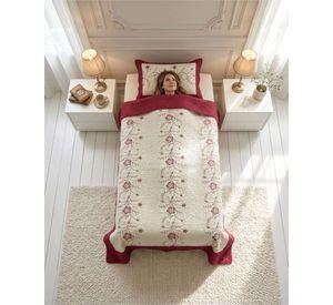 Cubrecama Quilt Verano Plaza y Media Bordado Floral Set Colcha Delgado a8